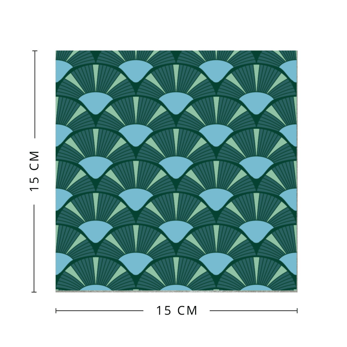 Vareprøve: Hedda grønn tile stickers